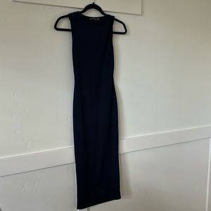 Navy Blue bodycon midi dress